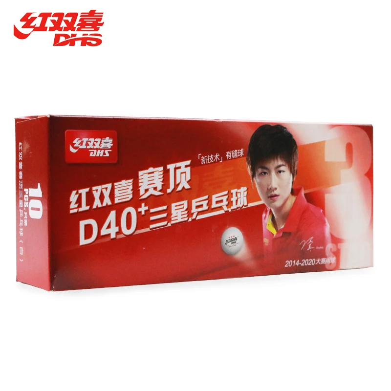 Мячи для настольного тенниса DHS 3 Star D40 + (Ding Ning) из нового материала Пластиковые