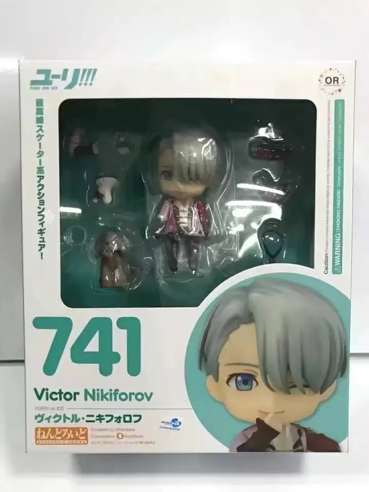 10 см YURI on ICE Nendoroid 741# Victor Nikiforov аниме мультяшная фигурка ПВХ игрушки Коллекционные Фигурки для друзей подарки