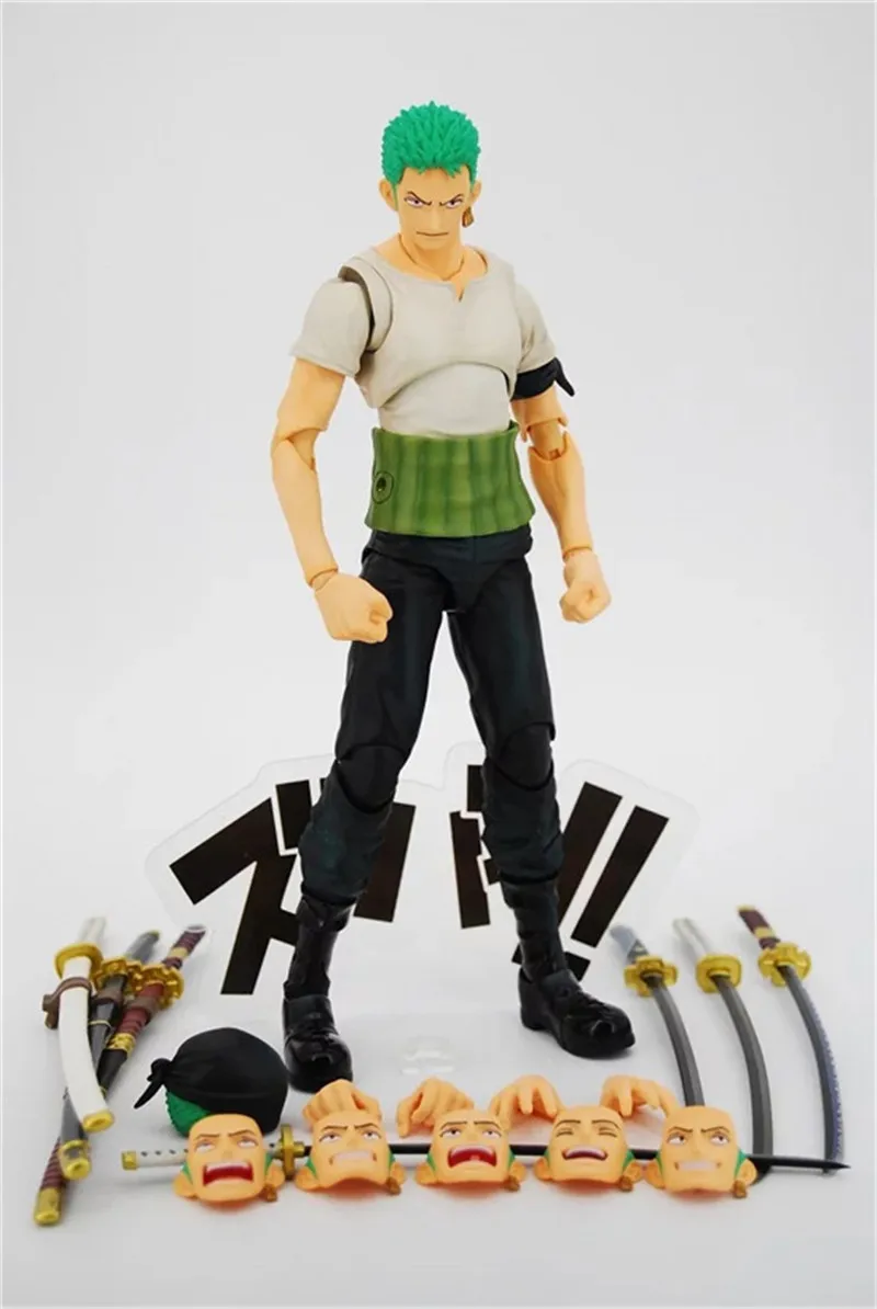 NEW 18cm 7" One Piece Anime Roronoa Zoro Past Blue Variable Boxed PVC Action Figure Collection