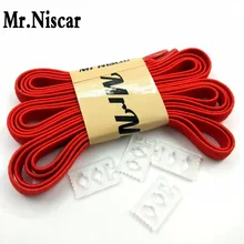 Mr. Niscar 1 пара шнурки унисекс для спорта на открытом воздухе шнурки для повседневной обуви шнур замок Детская безопасность резиновые эластичные шнурки красный