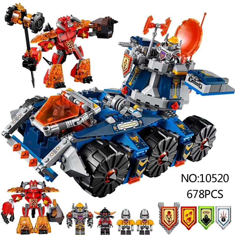 

MAKLOKSI 10520 vs 70322 Ninjagoes Knights future tower defense tank Ninja Bricks Toys Model Building Blocks toys for childrens
