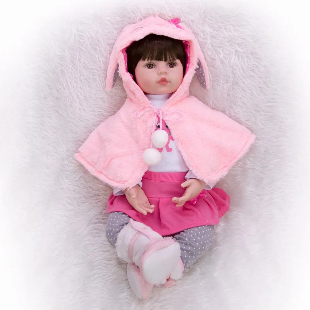 KEIUMI, мягкие силиконовые реалистичные детские куклы, модная Кукла принцессы для девочек, детские игрушки для возрождения, косплей, кролик, подарки на день рождения для малышей