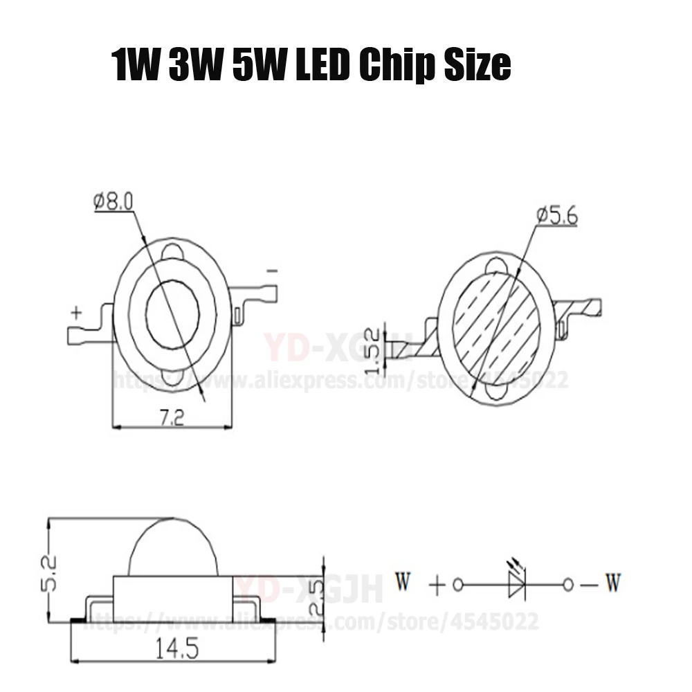 3 Вт Янтарный 595 600nm SMD COB сценический светильник Диодная уличная прожекторная