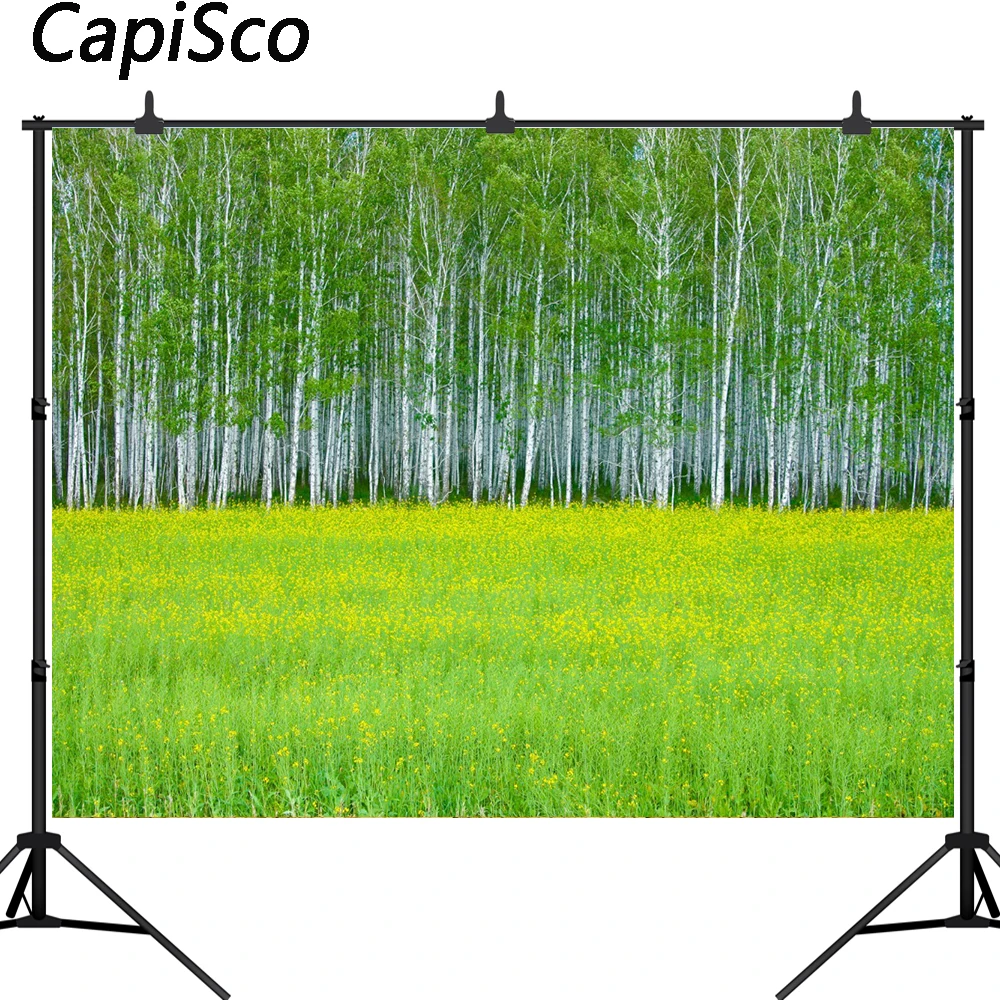 Capisco фото фон зеленый лес цветок море природа пейзаж для фотостудии Новое