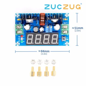 

DC voltage regulator module digital DC voltage regulator DC XL4016E1 digital display voltage regulator 5A 180W power