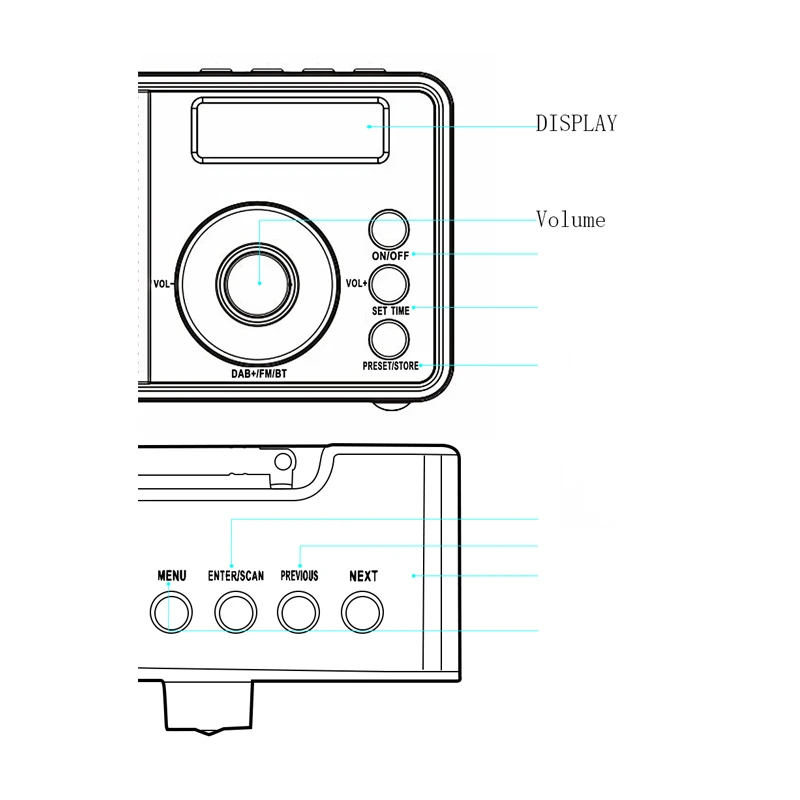 ABDO 76 DAB+ цифровой вещательный портативный bluetooth-динамик