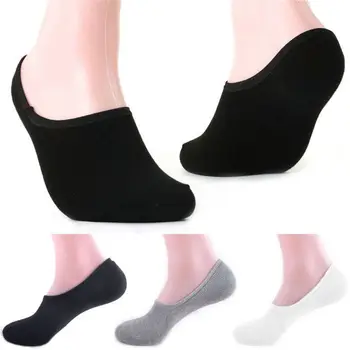 

1Pair New Men's Short Sock Boat Sock Men's Non-Slip Invisible Sock Low Cut No Show Slippers Meias Sock