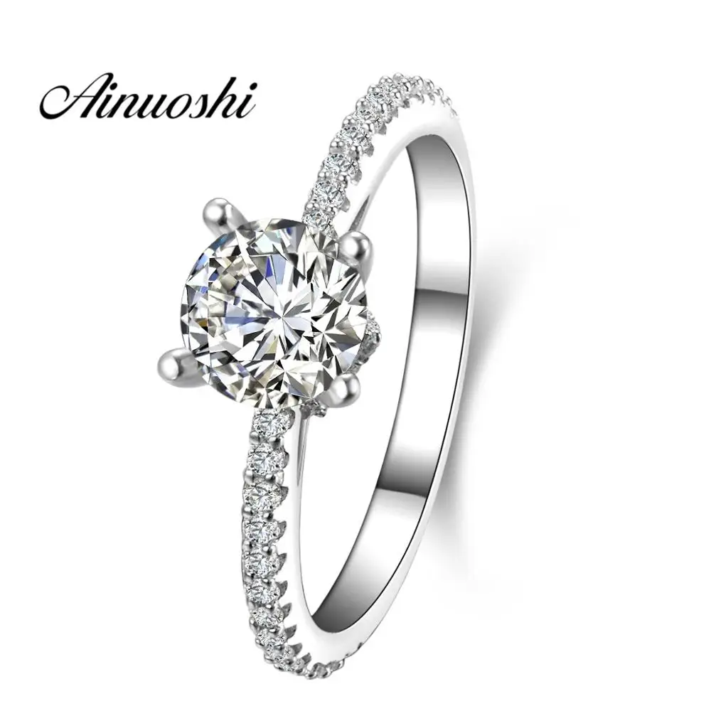 Bamoer fine S925 Argent Sterling Femme Anneau secret de zircons étoiles pour les femmes Bijoux