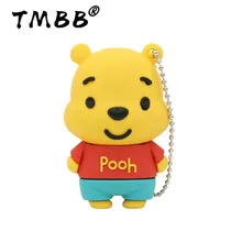 Распродажа, USB флеш-накопители с милым медведем, 64 ГБ, мини-флешки, 128 ГБ, 32 ГБ, 8 ГБ, 16 ГБ, 4 Гб, карта памяти, USB 2,0, флеш-накопитель, подарки