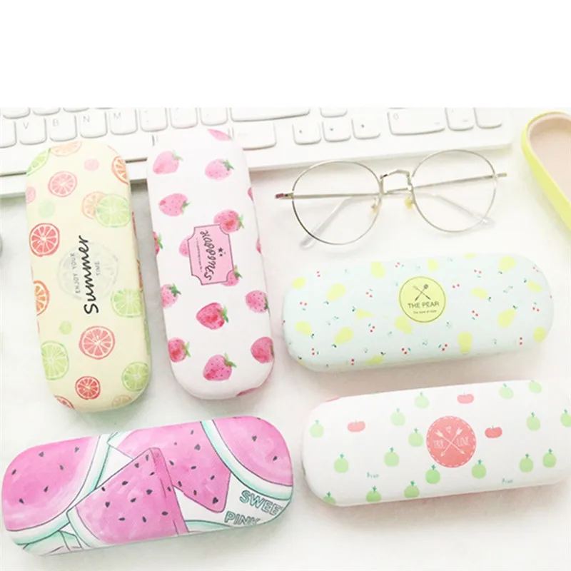 

Student Kids Glasses Cases Lovely Fruit Pattern High Quality Hard Box Cute Eyeglass Sunglasses Protector Spectacle Case