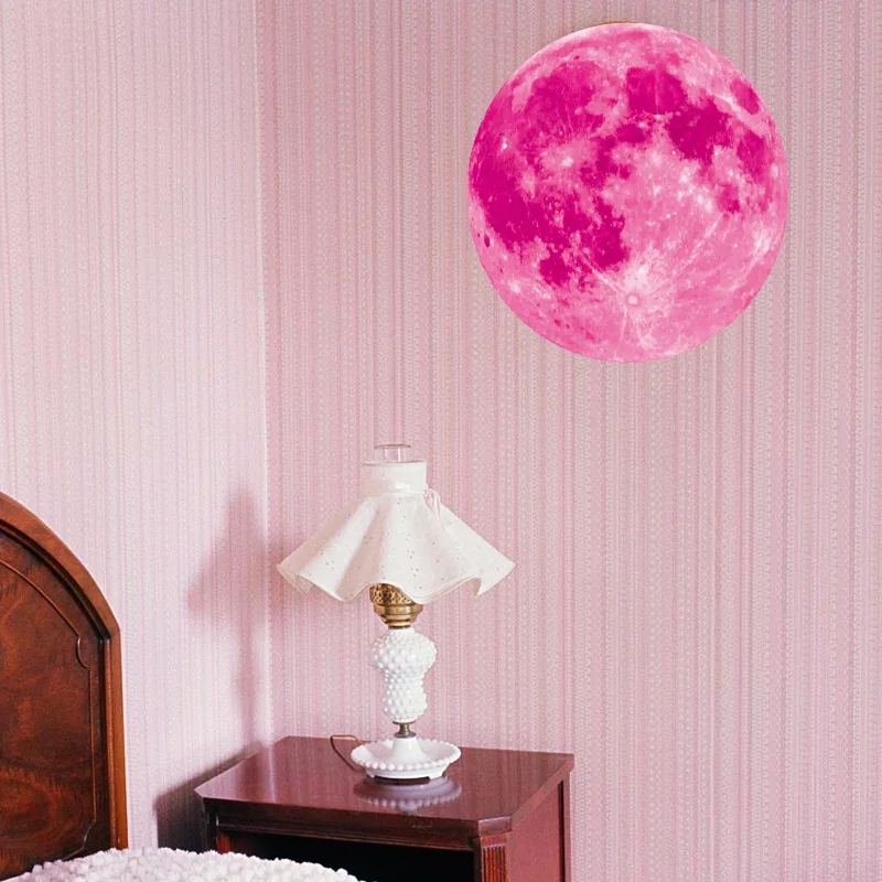 

2018 New Large Moon Wallpapers Glow In the Dark Luminous Living Room Wall Stickers DIY Kids cool Home Decor