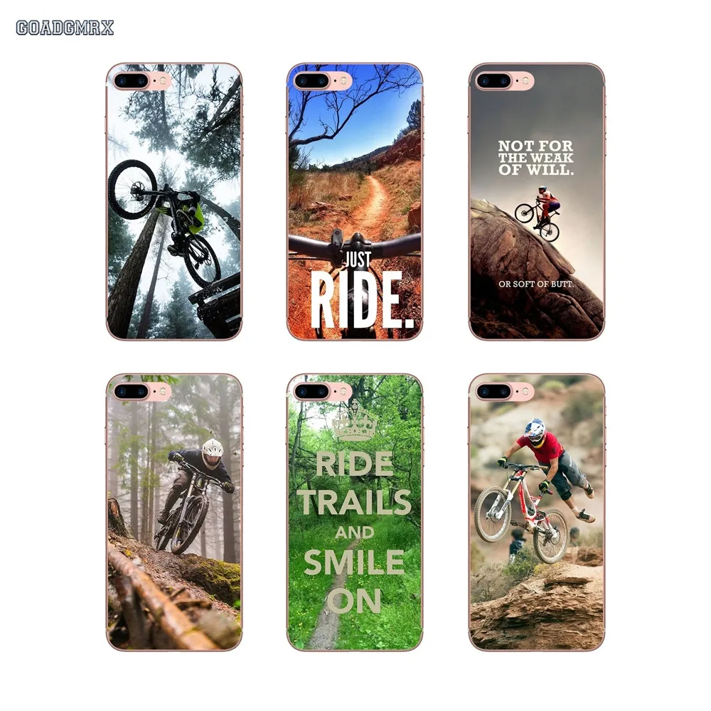 

Soft Transparent Cases Covers Mountain Bike MTB Cycling For Huawei P Smart G7 G8 P7 Mate 10 P20 Pro P8 P9 P10 Lite Mini GR5 2017