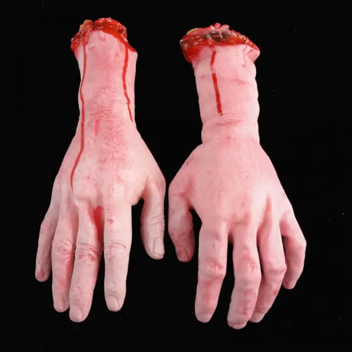 Страшный трюк игрушка страшная Опора латексный пень кровавый порез руки ноги кости подарок на Хэллоуин розыгрыш резиновый искусственный Забавный S7JN