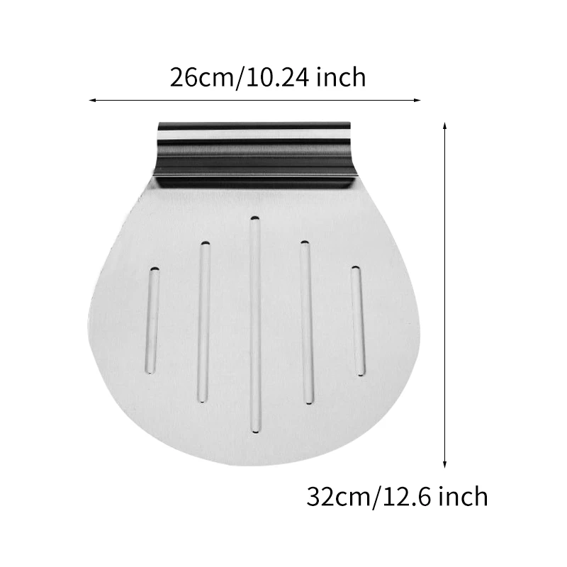 1pc Cake Pizza Shovel Stainless Steel Pizza Cutter Cake Shovel Non-slip Shovel Moving Cake Baking Tools Kitchen Bakeware