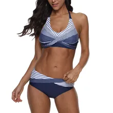 Новинка, бикини, Женский танкини, цветочный принт, бикини, набор, для плавания, два предмета, купальник, пляжный костюм, maillot de bain#45