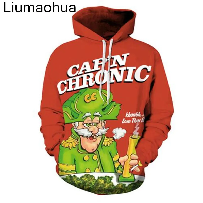 

Liumaohua New style Christmas personality 3D printing fashion hoodies Lovers Hooded Sweatshirts free shipping S-5XL