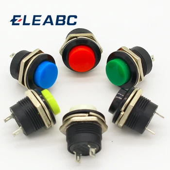 

18pcs 16MM Self Return Momentary Push Button Switch 6A/125VAC 3A/250VAC