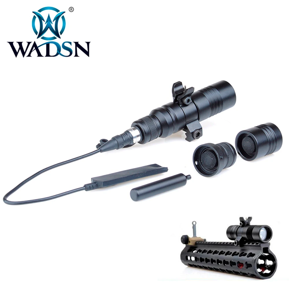 

WADSN Airsoft FORE SIGHT LIGHT Tactical Scout Light Remote Pressure Switch LED 200 Lumens Rifle Flashlight WNE04030 Weapon Light