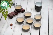 Yixing ton glasiert dunkelbraun zisha teetasse 20ml 0.7oz 5 stück