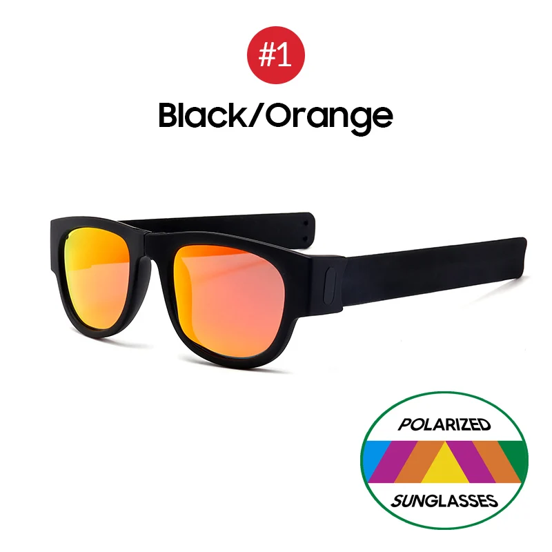 Colour квадратные зеленые зеркальные солнцезащитные очки поляризованные женские дропшиппинг браслет солнцезащитные очки охлаждающий мужской браслет оттенки - Цвет линз: Black Orange