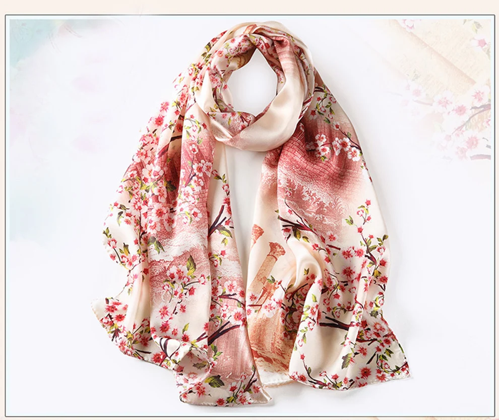 DANKEYISI женский шарф роскошные фирменные банданы хиджаб платок Femme бандана чистый шелк с рисунком шарф женские шарфы осень Sjaal