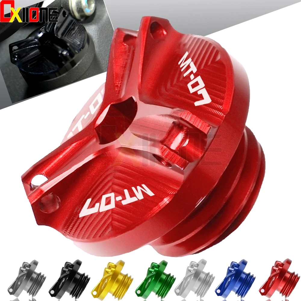 

for Yamaha MT-07 MT07 mt-07 mt07 Motorcycle M20*2.5 Engine Oil Filter Cup Plug Cover Screw motorbike accessories