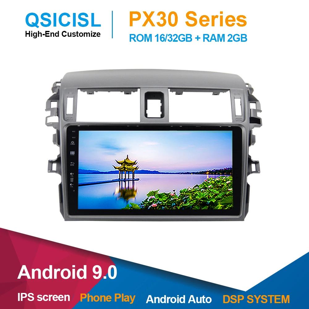 

Android 9.0 IPS 9" radio car dvd multimedia player for Toyota Corolla 2006-2013 car head unit 1 din Multimedia Stereo Bluetooth