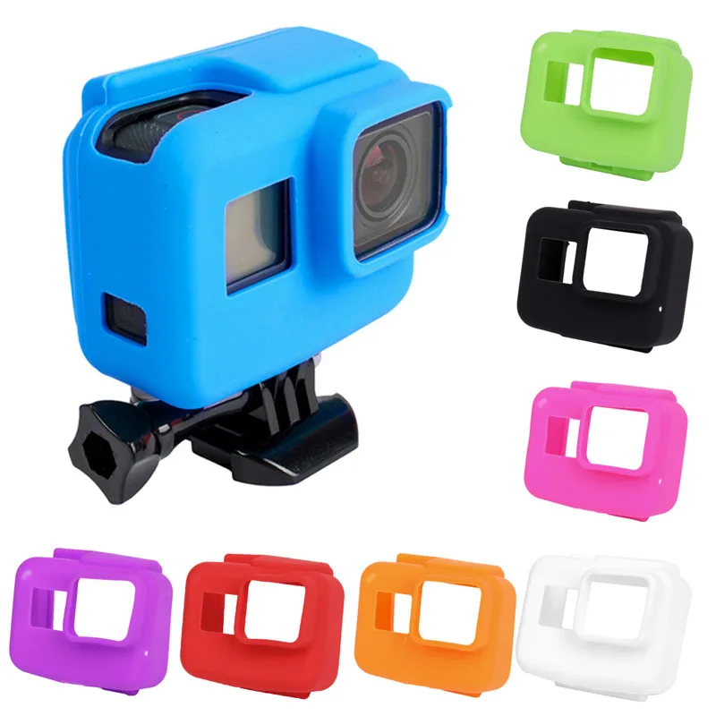 

For Go Pro Hero5 Action Camera Case Protective Soft Silicone Case Cover Side Frame Protective Housing Case Camera Accessories