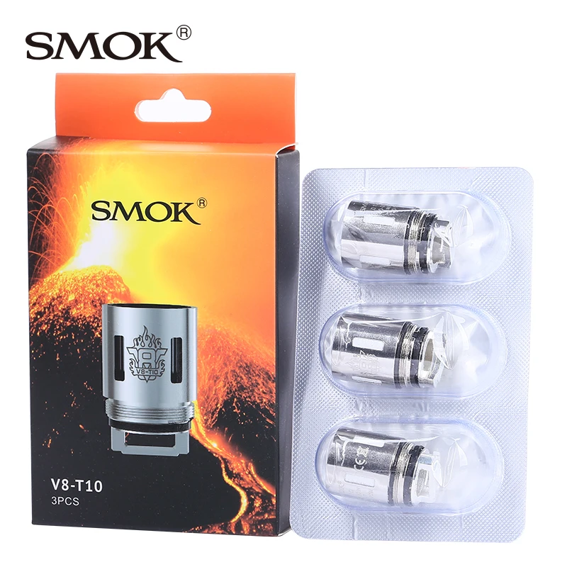 

3pcs Smok TFV8 Atomizer Coil V8 V8-T10 Decuple Core V8-X4 Quadruple Core V8-Q4 Quadruple Coils T6 Sextuple Coil V8 Octuple Core