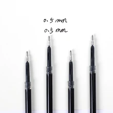 0,5 мм 20 шт./компл. творческая большая емкость гелевая ручка Refill dianshi быстрая сушка Refill школьные принадлежности канцелярские принадлежности