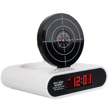 

Creative Lcd Screen Target Electronic Toy With Backlight Student Alarm Clocks Toy Novelty Lazy People Table Clocks