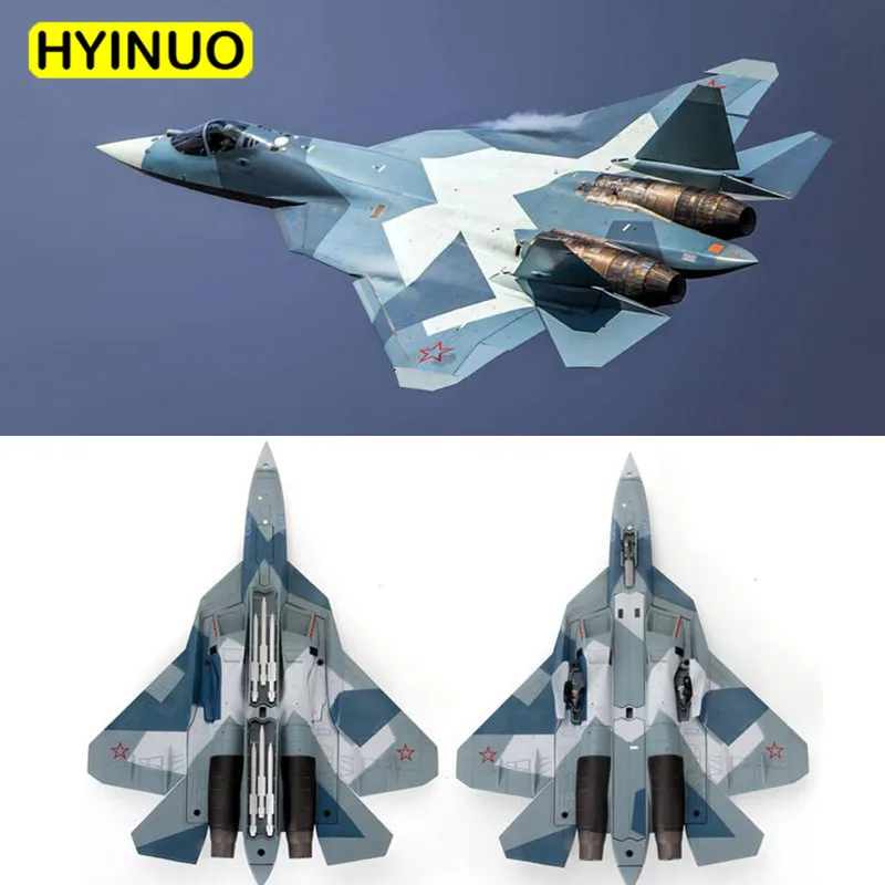 1: 72 Su-57/T-50 сплав 4-го поколения истребитель русская статическая имитация Игрушечная модель самолета статическая модель мемориал