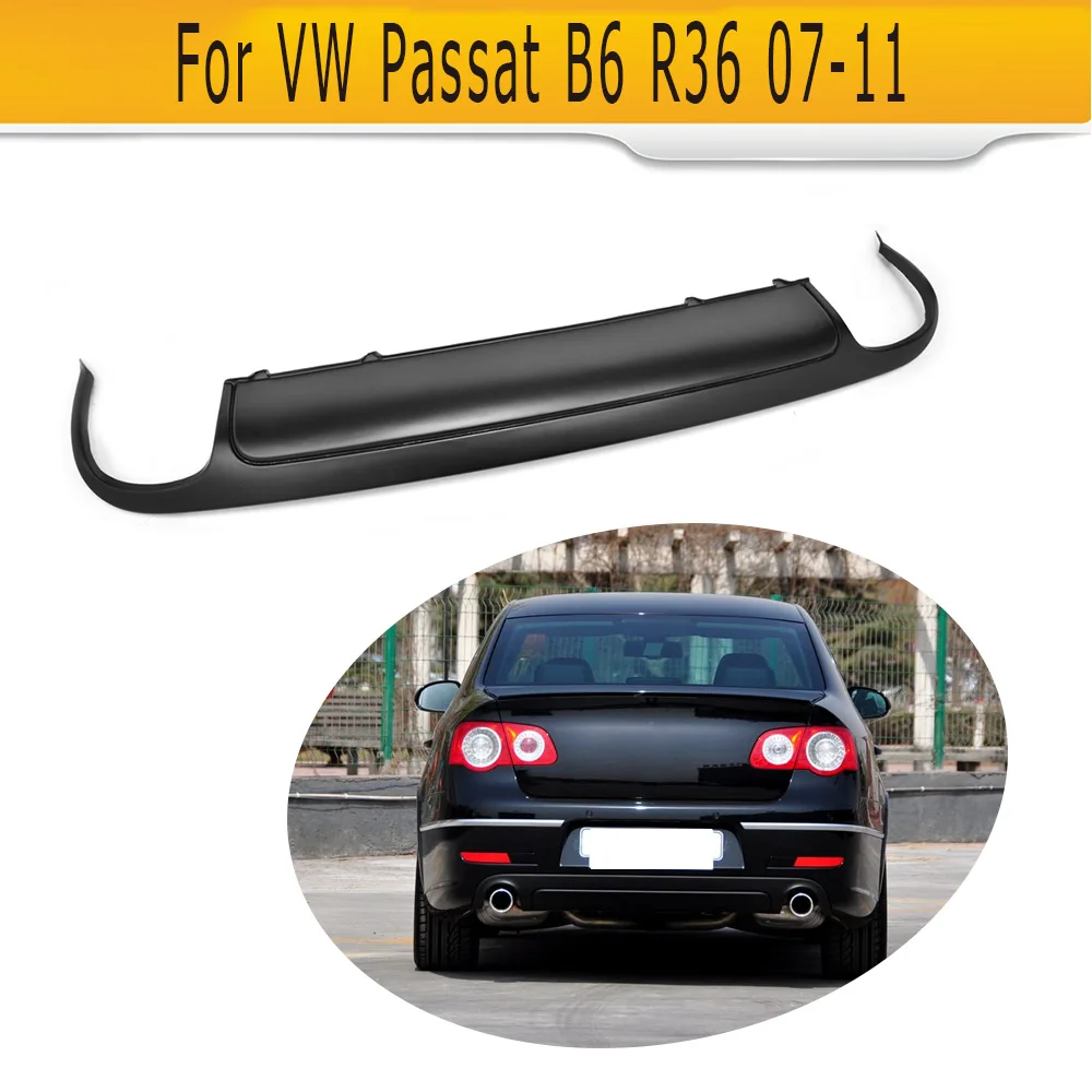 FRP car rear lip rear bumper diffuser For VW Passat B6 R36 07-11