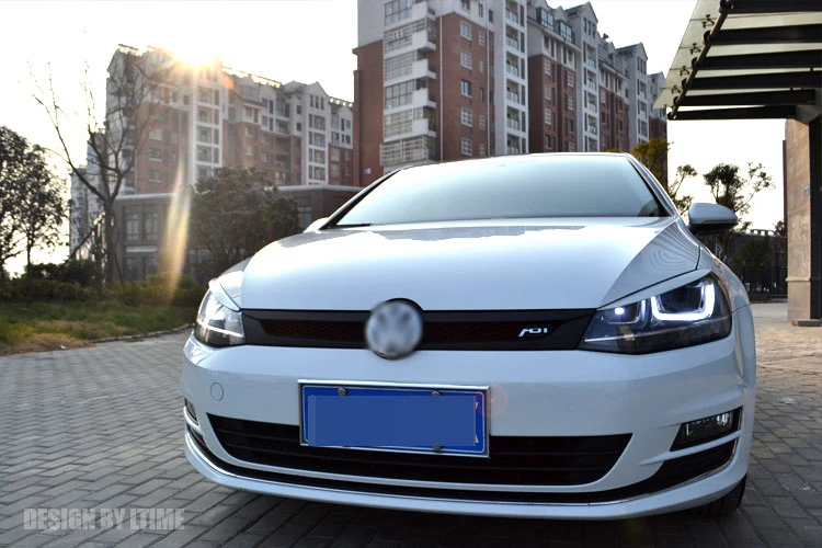 АКД углеродного волокна фары веки наклейки для автомобиля Volkswagen Golf 7/7. 5 MK7 GTI R Rline автомобиль спортивный стиль