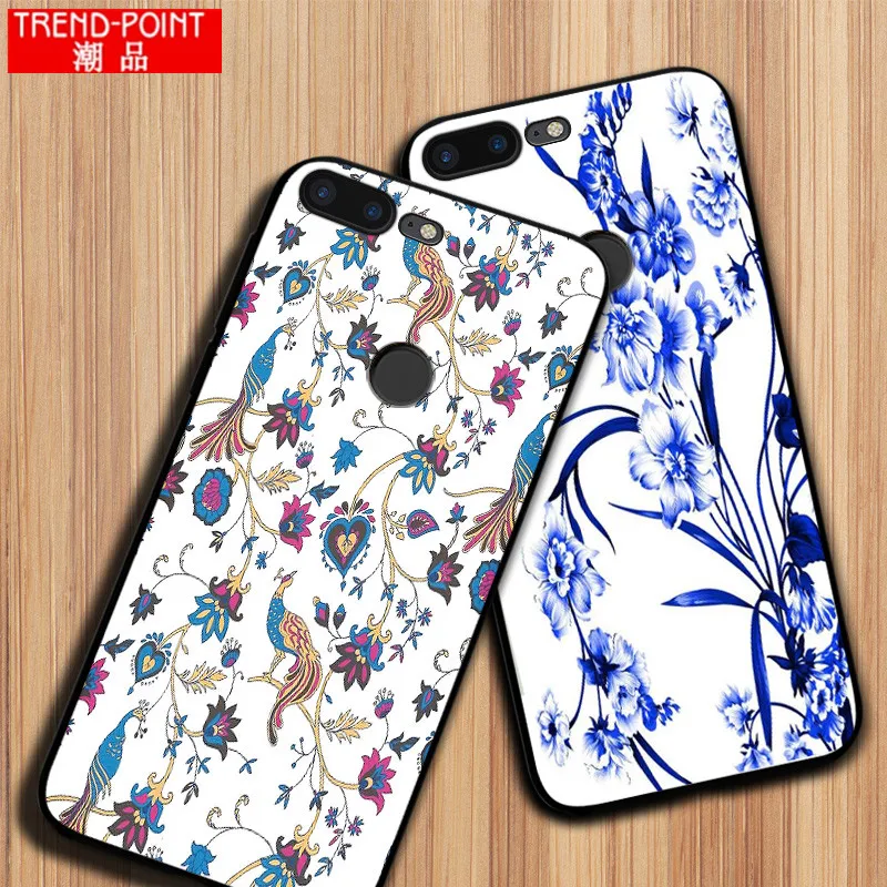 Fundas OnePlus 5T Case 5 case Cover Black Frame 3D Cartoon Painted Soft TPU Back One Plus phone bag |