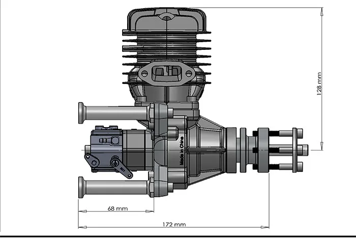 Дле DLE55 55cc дле одноцилиндровый 2-удара бензин/бензиновый двигатель для RC Самолет