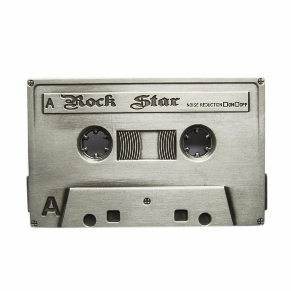 

Men Belt Buckle Retail Distribute Rock Music Cassette Tape Belt Buckle BUCKLE-MU026 Free Shipping also Stock in US