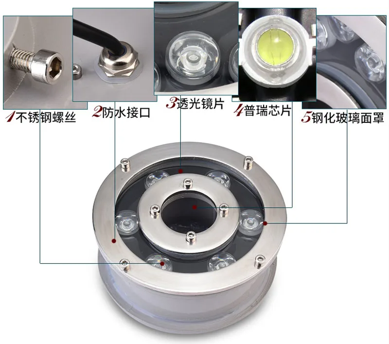 12 V led luz de la piscina 6 W dia160mm luces subacuáticas led barco cálido/blanco frío verde rosa led piscina luz 4 unids/lote 12 V led luz de la piscina 6 W dia160mm luces subacuáticas led barco cálido/blanco frío verde rosa led piscina luz 4 unids/lote