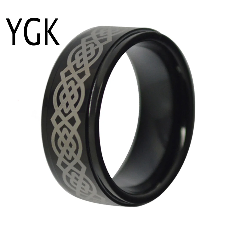 YGK Wedding Jewelry Lover's Ring Trendy Bands Rings for Women / Men  Pure Tungsten Engagement Anniversary Ring Party Ring