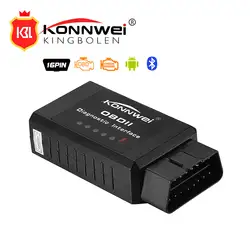 KONNWEI KW910 OBD II ELM327 bluetooth считыватель кодов для Android/PC OBD2 kw910 bluetooth elm 327 Автомобильный диагностический сканер