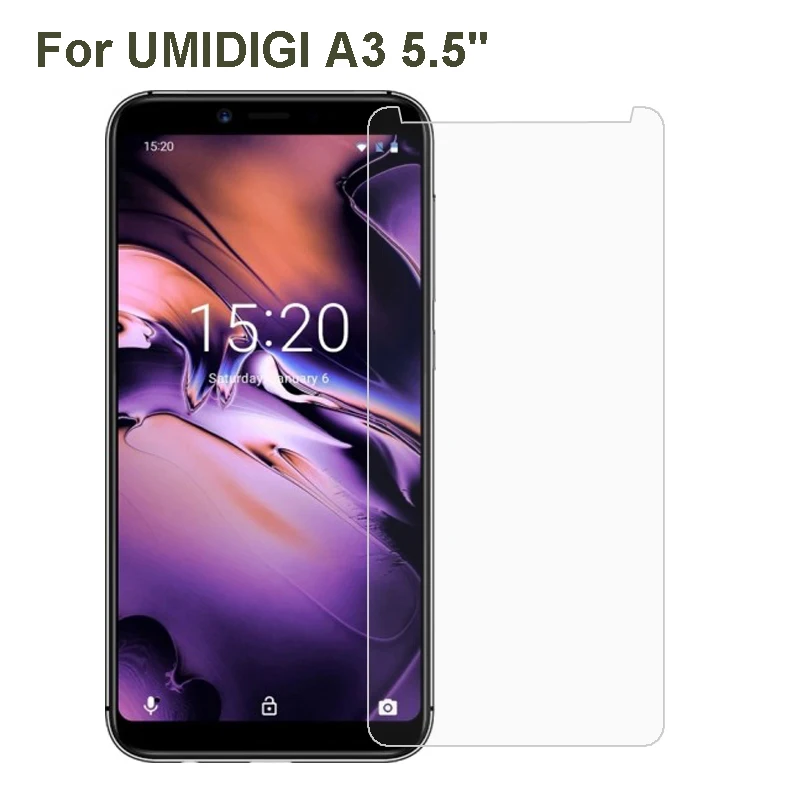Закаленное стекло UMIDIGI A3 стальная пленка Передняя защитная запасная часть для