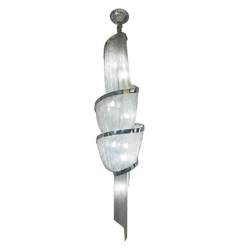 Современная креативная алюминиевая Подвесная лампа кисточка металлический подвесной светильник для гостиной спальни декор для ресторана