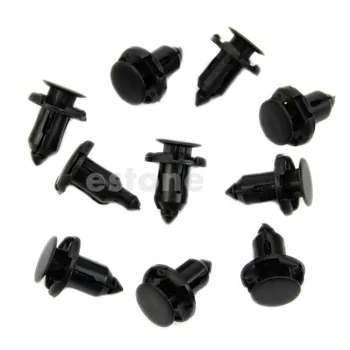 

30Pcs 9mm Hole Nylon Rivet Fastener Fender Retainer Push in Clips for Honda
