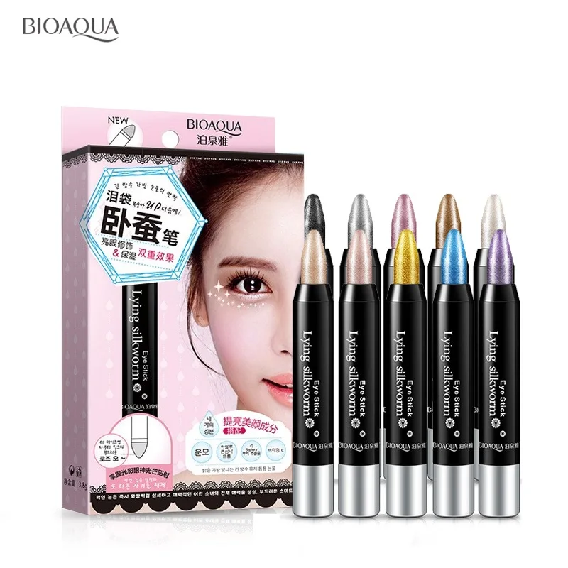 Offer Price of  professional colors makeup eye pencil eyeshadow eye shadow & liner combination make up glitter eyes