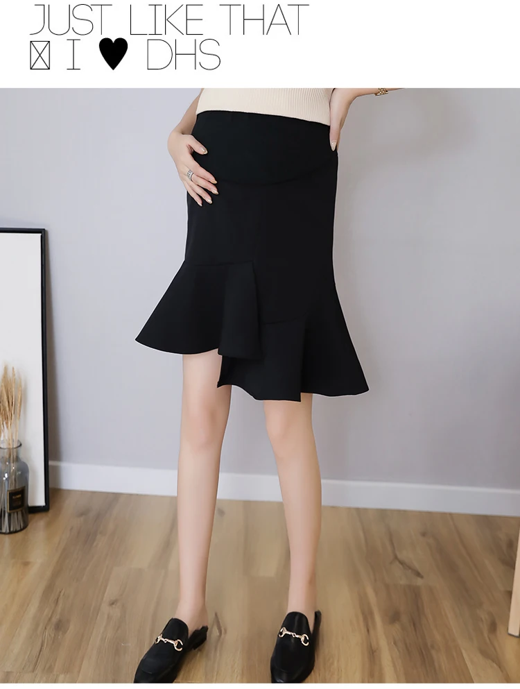 Одежда для беременных новая юбка весенне-летняя модная одежда для беременных женщин, плиссированная юбка средней длины