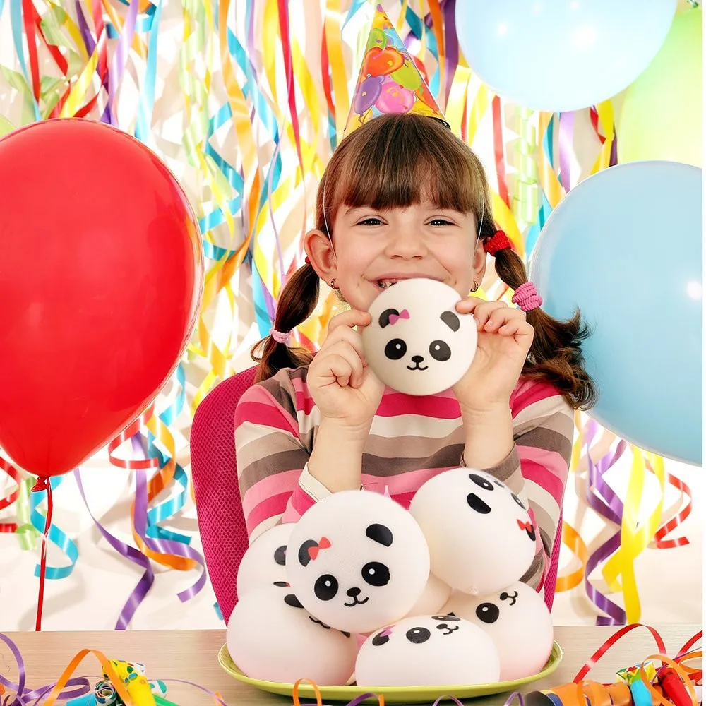 

4PCS New 7cm Squish Antistress Cute Panda Face Bread Squeeze Toys Slow Rising Cream Stress Reliever Scented Anti Stress MA07d
