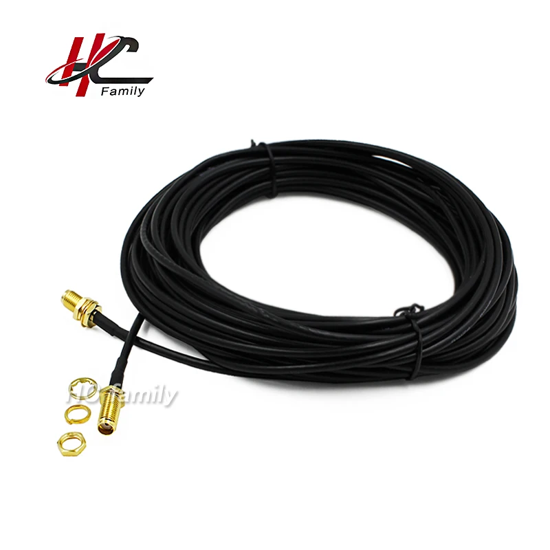 10 м 393in антенные кабели RG174 RP SMA Female to RP SMA Female Bulkhead Cable