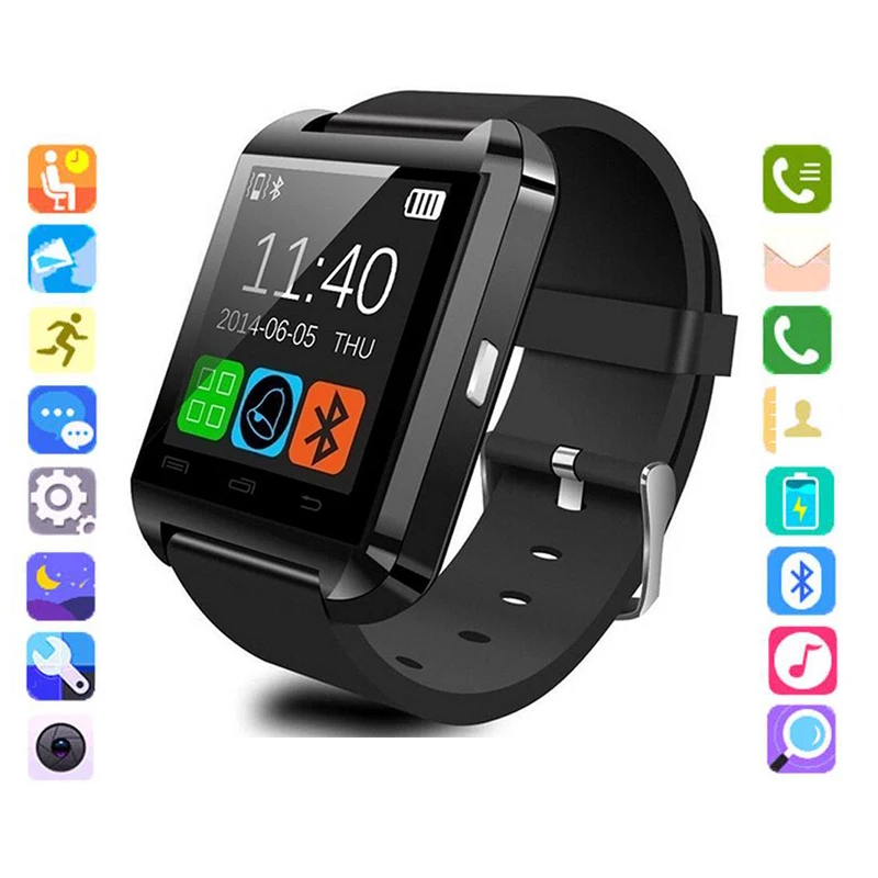 

U8 Smart Watch Fitness Tracker Pedometer Calorie Consumption Sleep Monitoring Ladies Smart Watch Call Information Reminder Clock