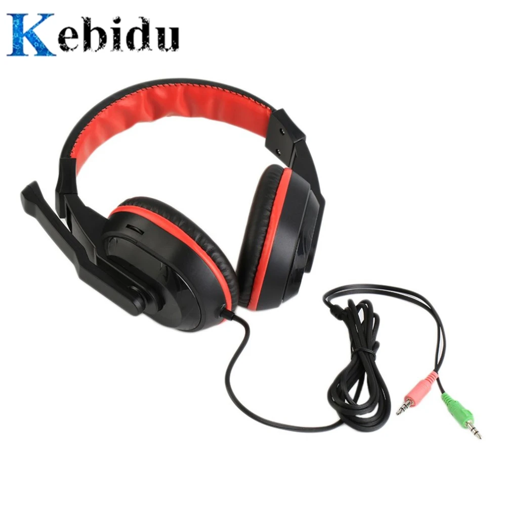 

kebidu Top Quality Adjustable Game Gaming Headphones Stereo Type Noise-canceling for Computer PC Gamers Headset With Mic
