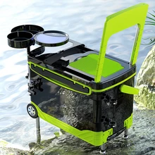 Новая рыболовная коробка толстый ультра-светильник Многофункциональная портативная рыболовная коробка с роликовым колесом